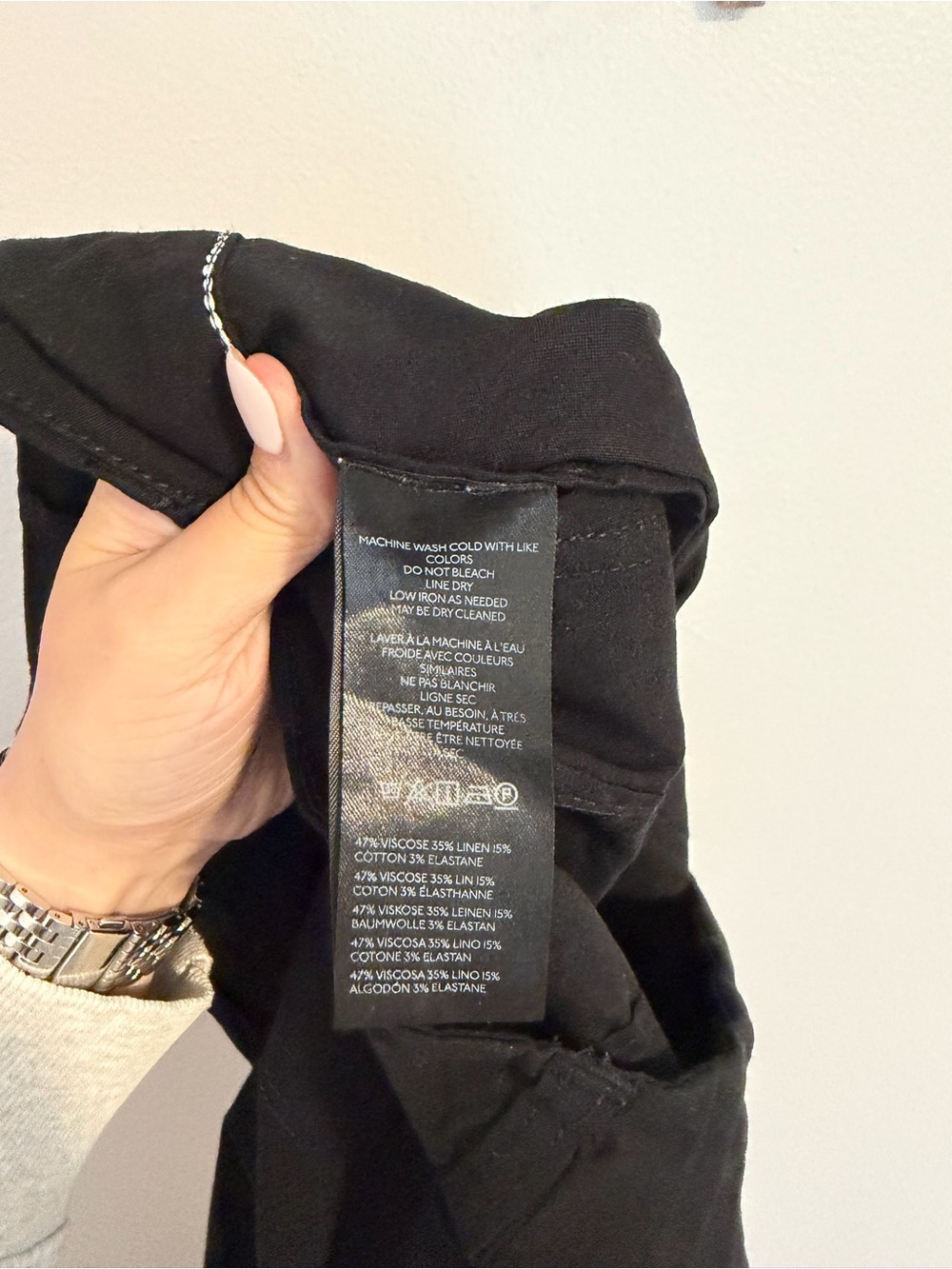 Anthropologie Maeve Colette Wide Leg Pant in Black Linen Blend size 16W - Picture 7 of 8